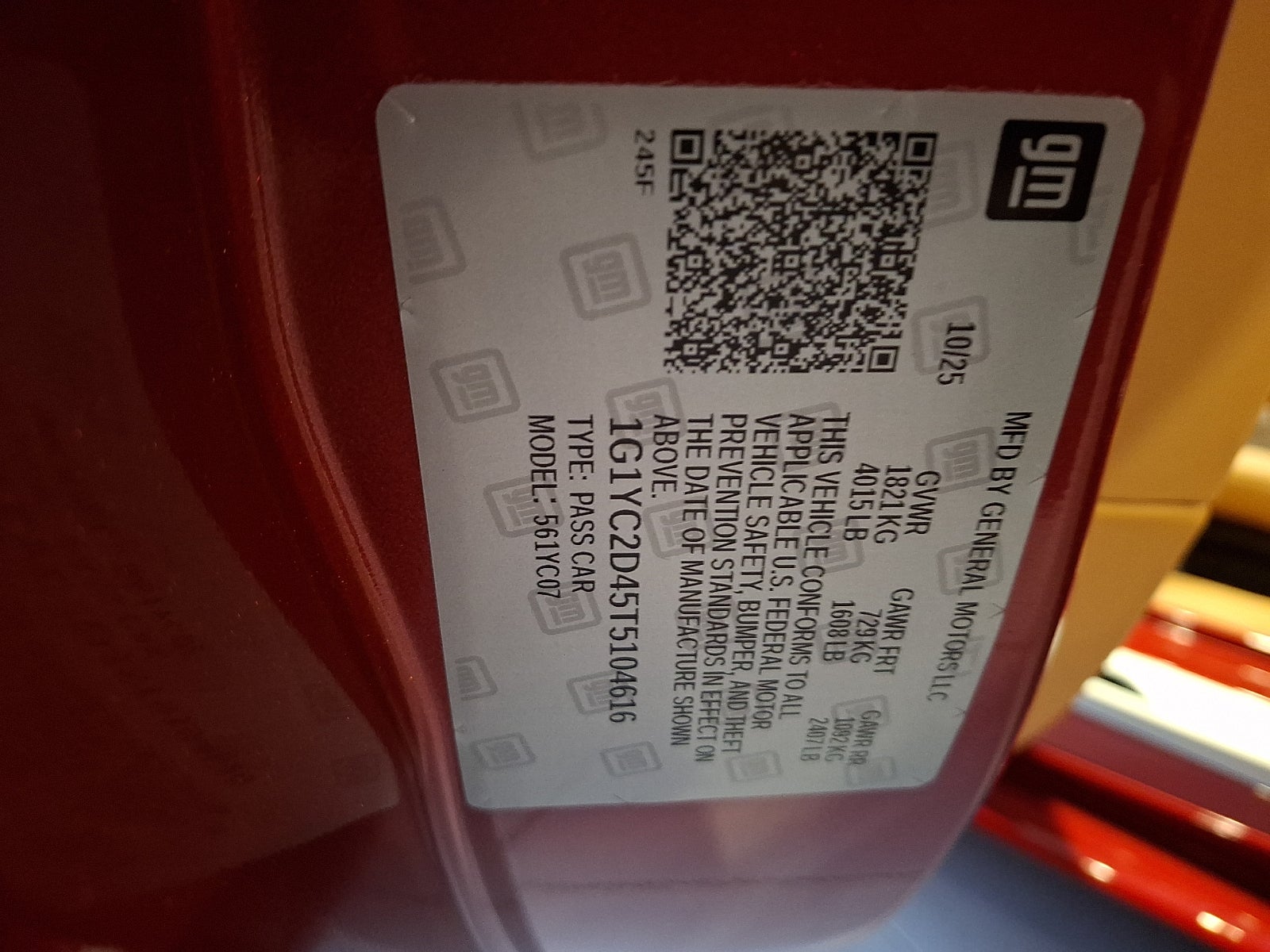 2026 Chevrolet Corvette Stingray 3LT