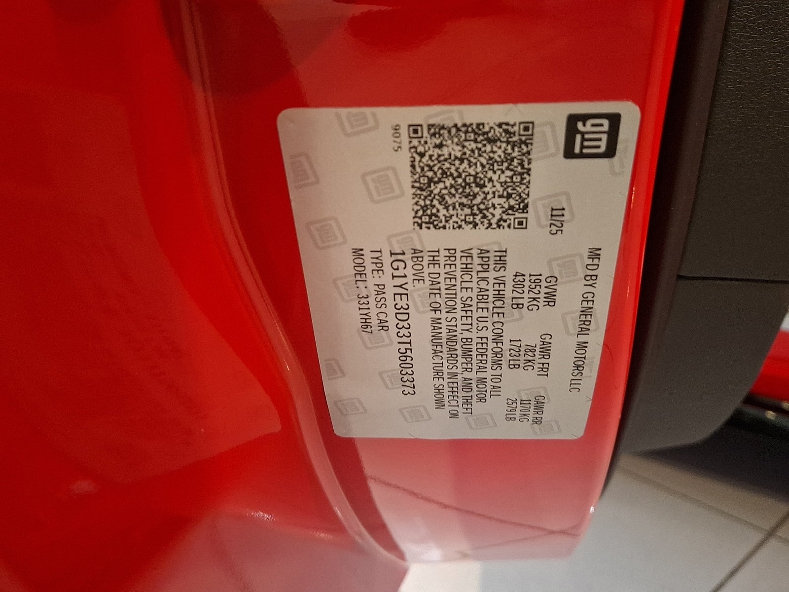 2026 Chevrolet Corvette Z06 2LZ