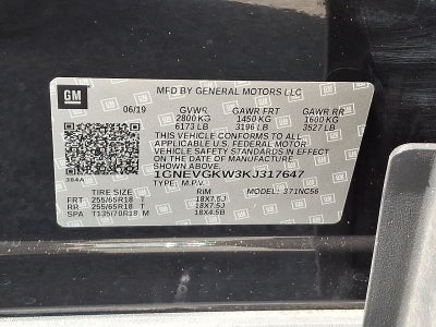 2019 Chevrolet Traverse LT Cloth