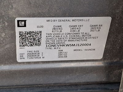 2021 Chevrolet Traverse LT Leather