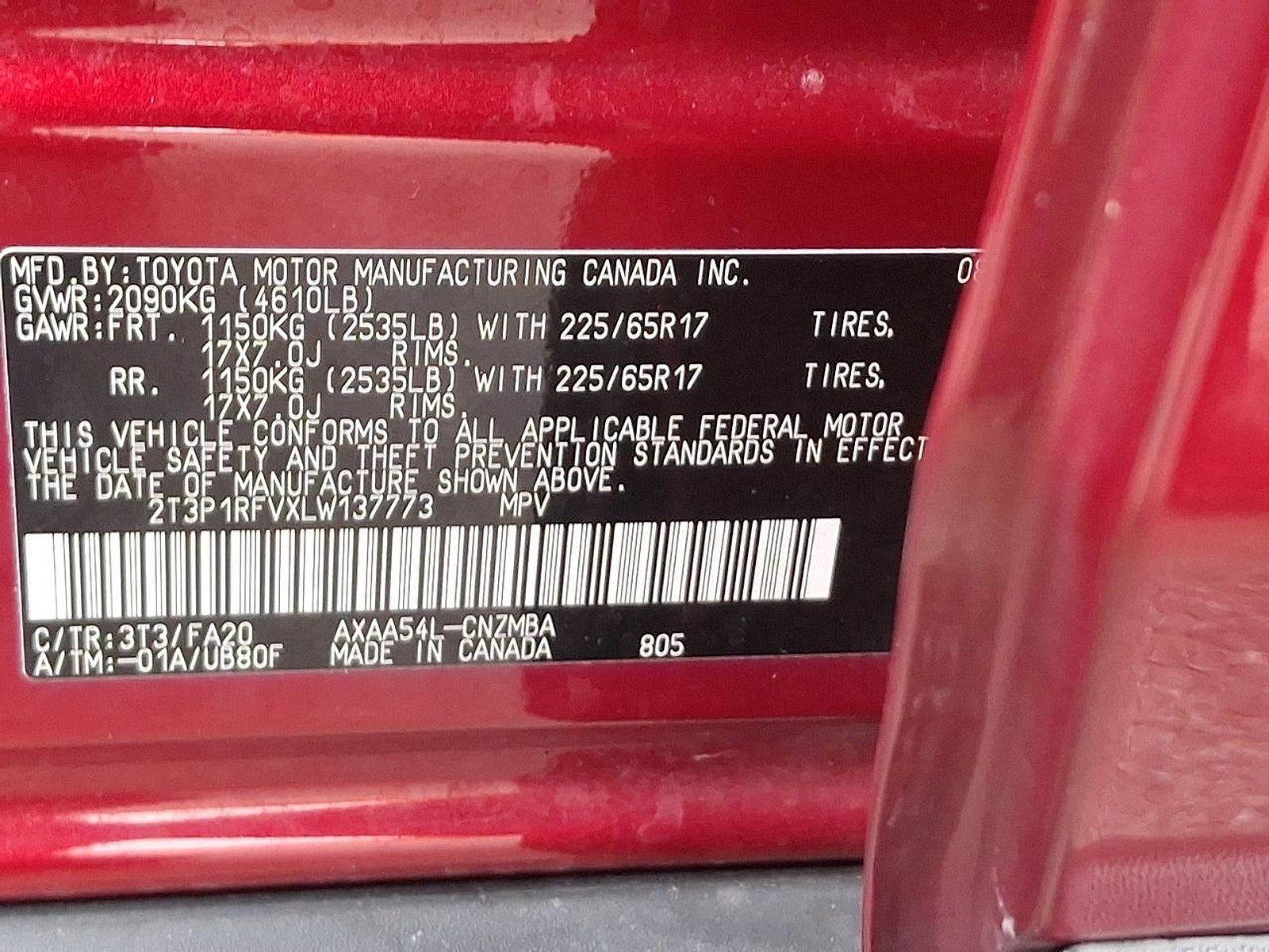 2020 Toyota RAV4 XLE