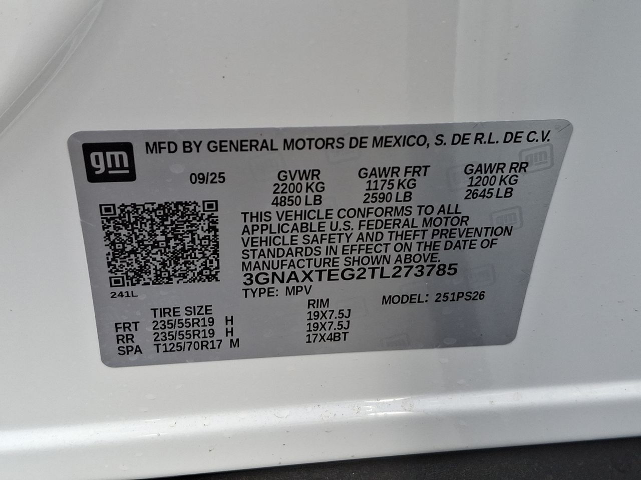 2026 Chevrolet Equinox RS