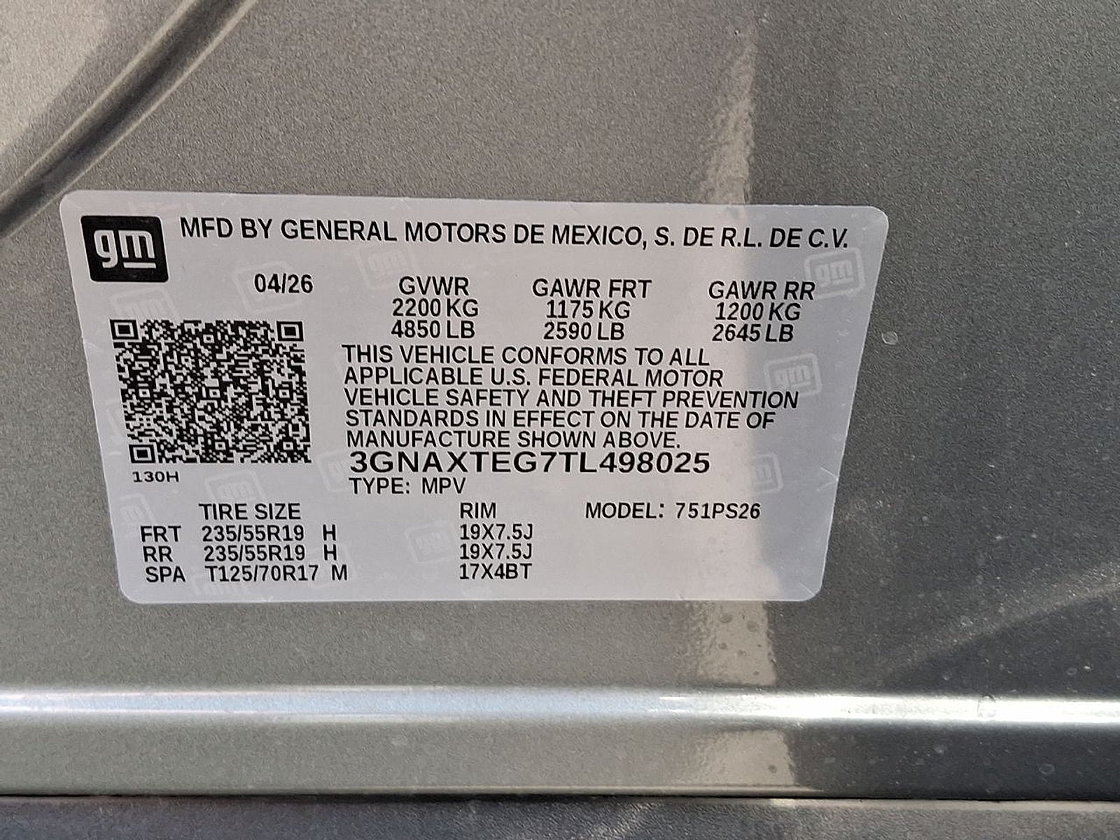 2026 Chevrolet Equinox RS
