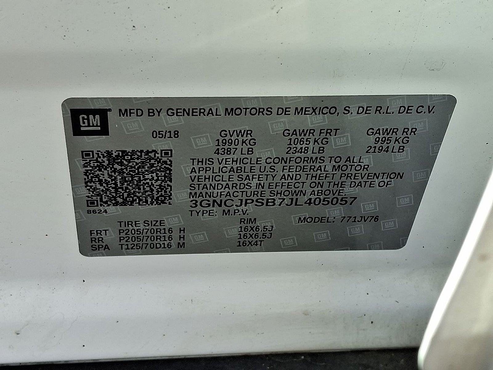 2018 Chevrolet Trax LT