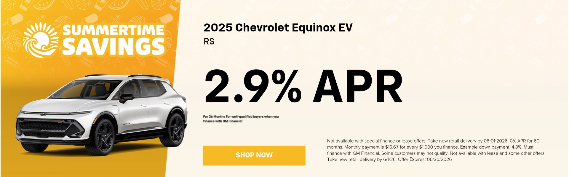2025 Equinox EV Offer